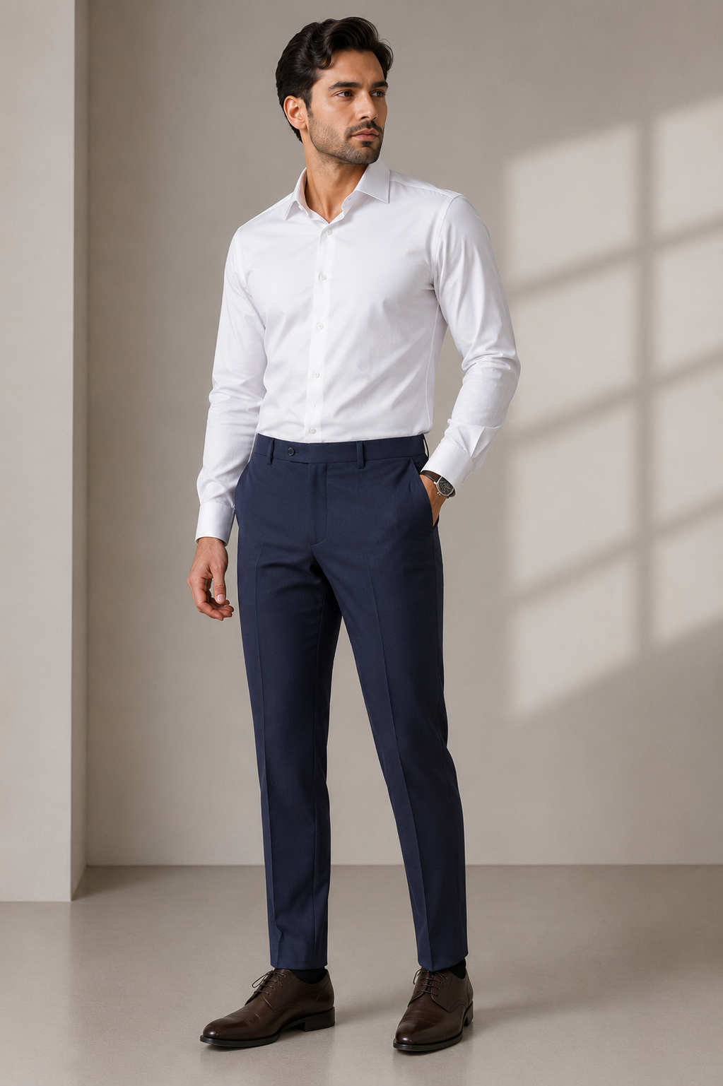 Imperial Blue Weave — Trouser Fabric