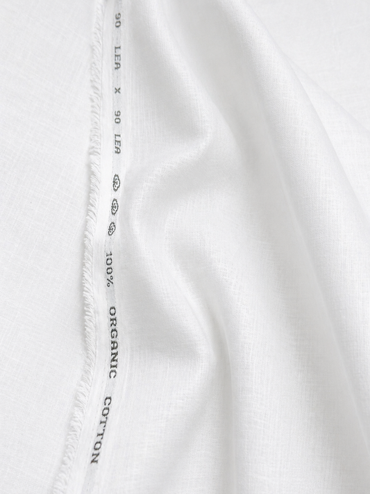 90 Lea 100% Organic Pure Cotton Fabric
