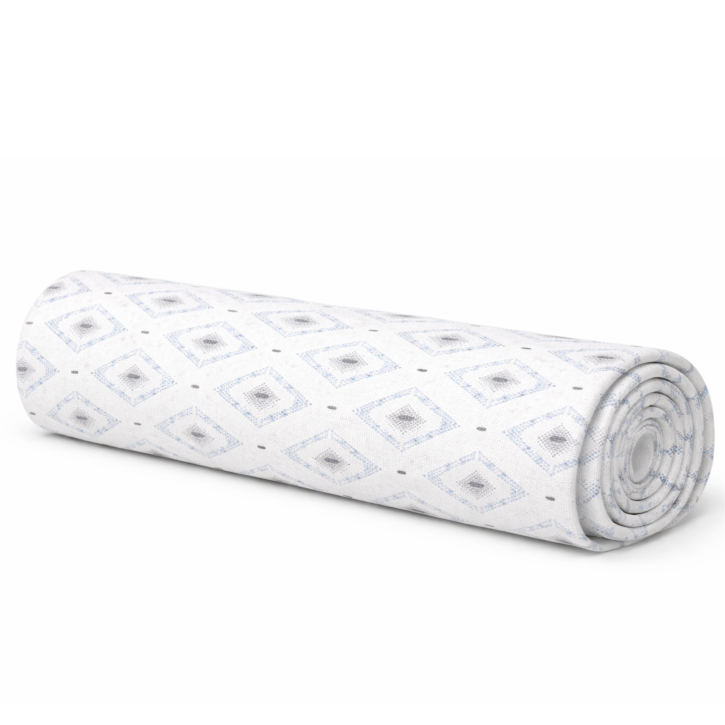Diamond Ikat Print Linen blend Fabric