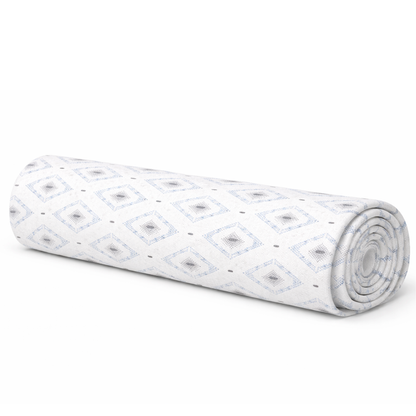 Diamond Ikat Print Linen blend Fabric