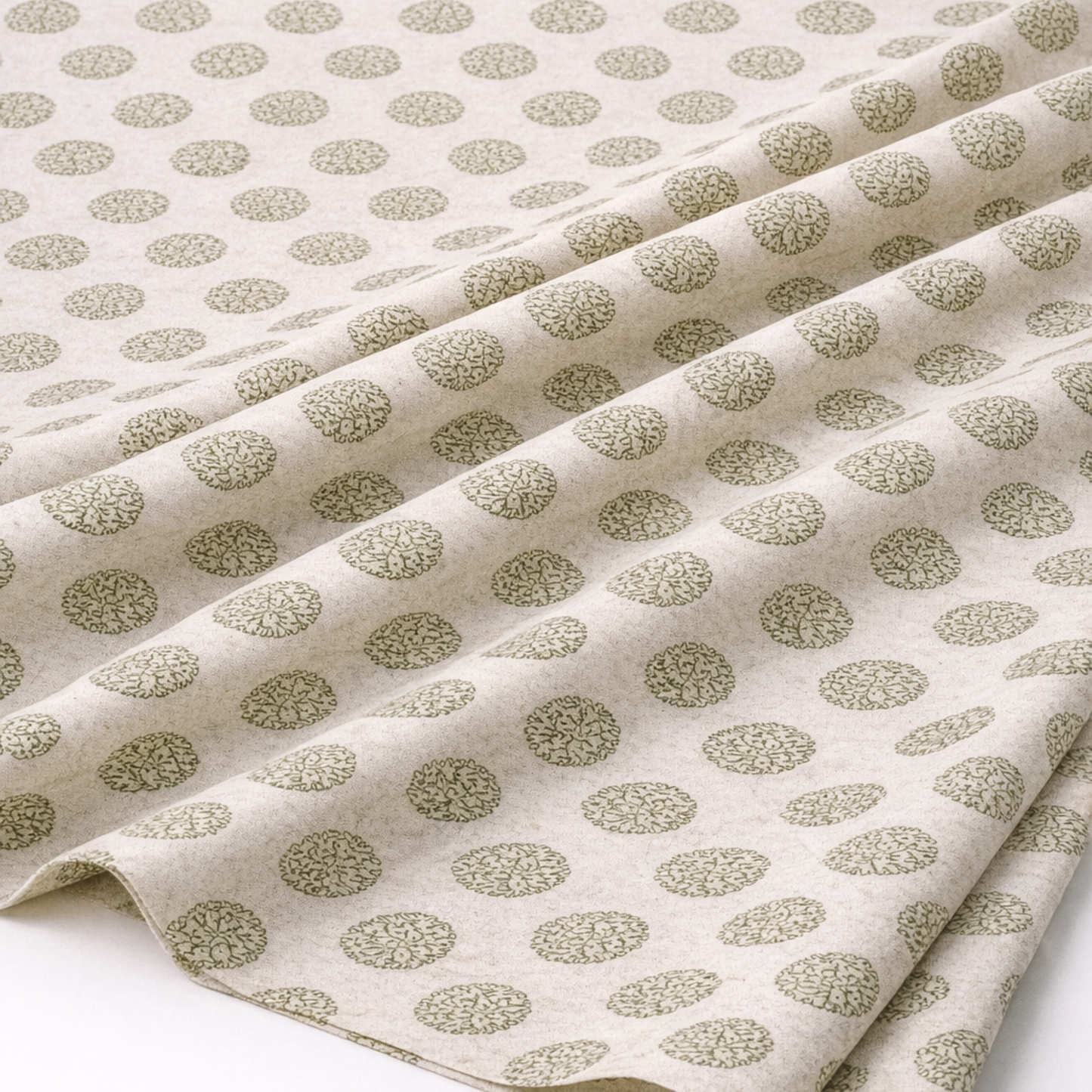 Booti Print Linen blend Fabric