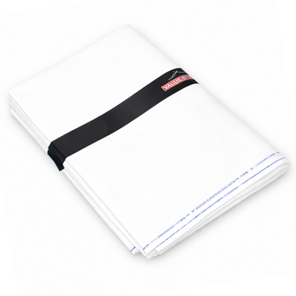 160×160 European Giza Satin White Fabric — for Shirts & Kurtas