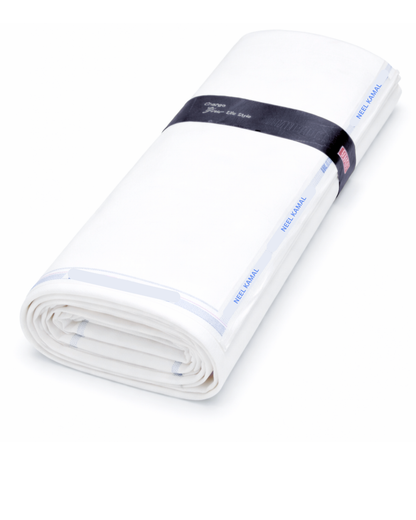 Neelkamal White Fabric — for Shirts & Kurtas