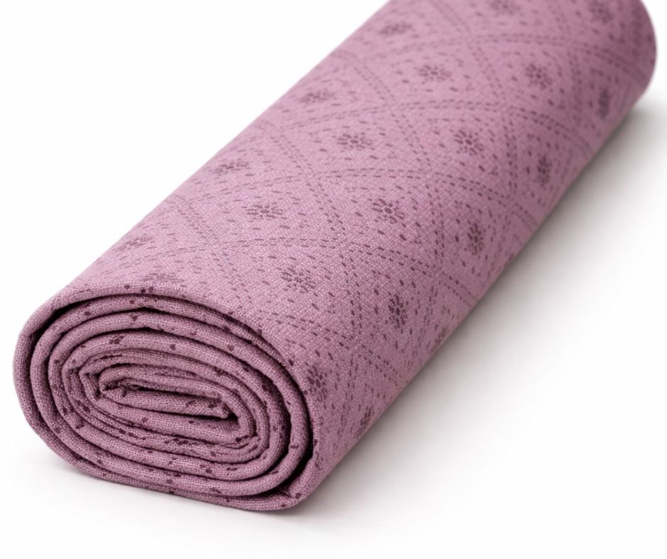 Mauve Micro Buti Geometric Cotton Fabric