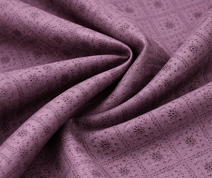 Mauve Micro Buti Geometric Cotton Fabric