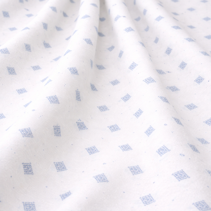 Geometric Buti Print Linen Blend Fabric