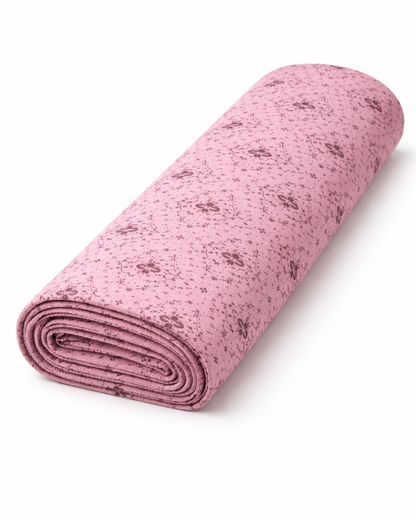 Dusty Rose Floral Printed Fabric Premium Cotton Fabric