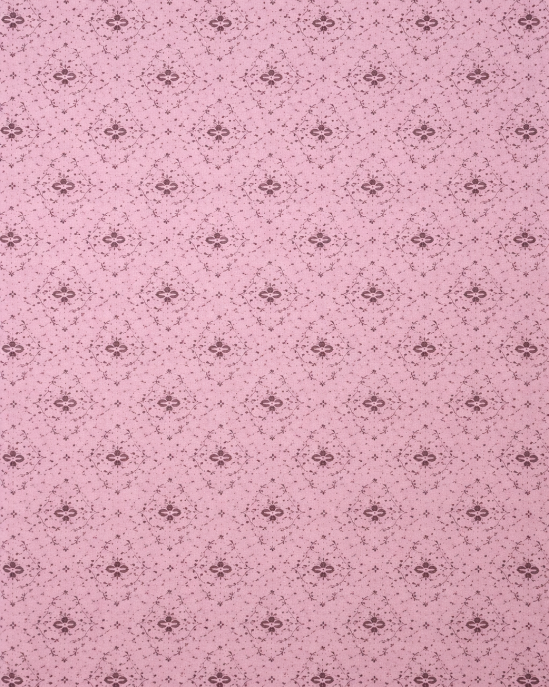Dusty Rose Floral Printed Fabric Premium Cotton Fabric