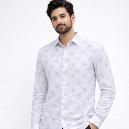 Brush Stroke Delight Print  Fabric for Shirts