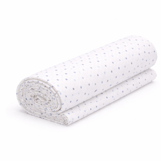Polka Dot with Micro Check Base Delight Print Fabric for Shirts