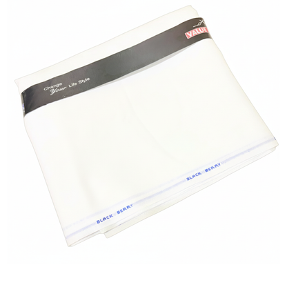 Blackberry White Fabric — for Shirts & Kurtas