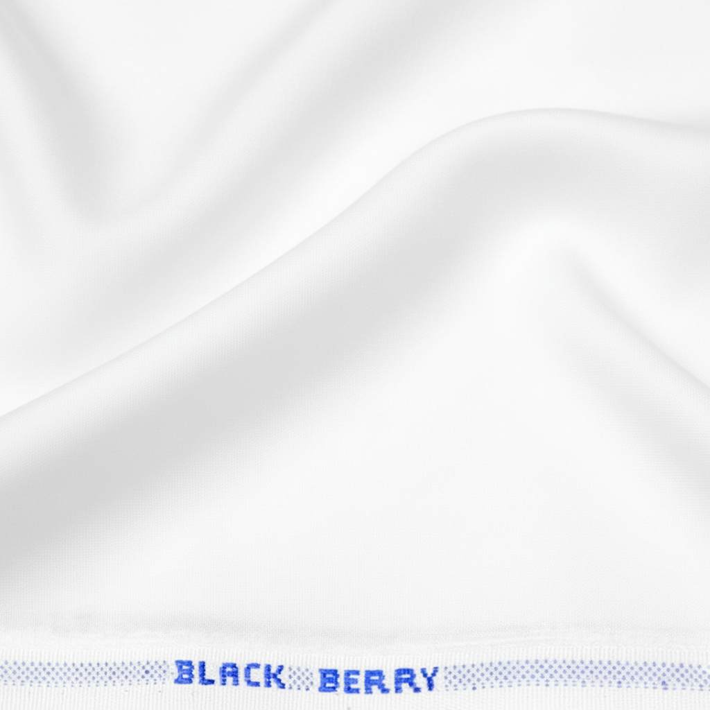 Blackberry White Fabric — for Shirts & Kurtas