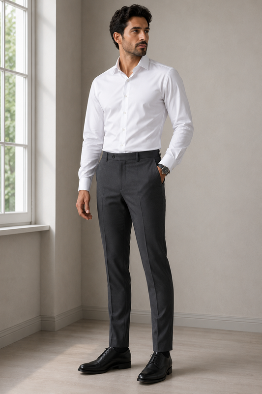 Dear John Onyx Grey — Trouser Fabric