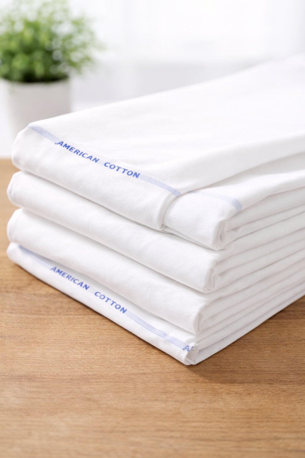 American Cotton White Fabric — for Shirts & Kurtas
