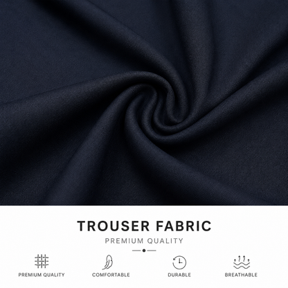 Trouser Fabric - Navy Blue