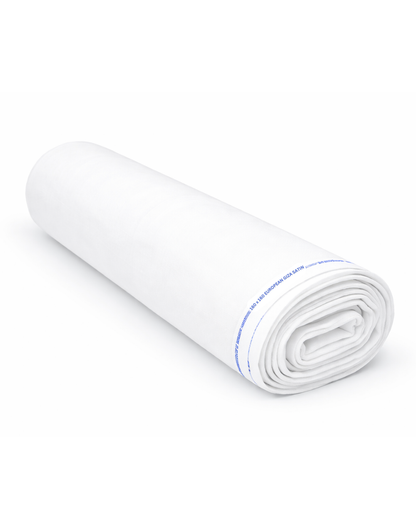 160×160 European Giza Satin White Fabric — for Shirts & Kurtas