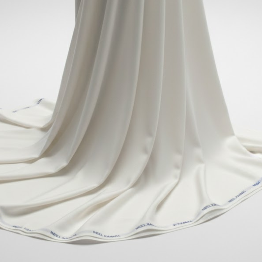 Neelkamal White Fabric — for Shirts & Kurtas