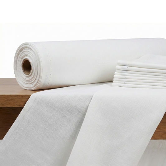 Paper Cotton White Fabric — for Shirts & Kurtas