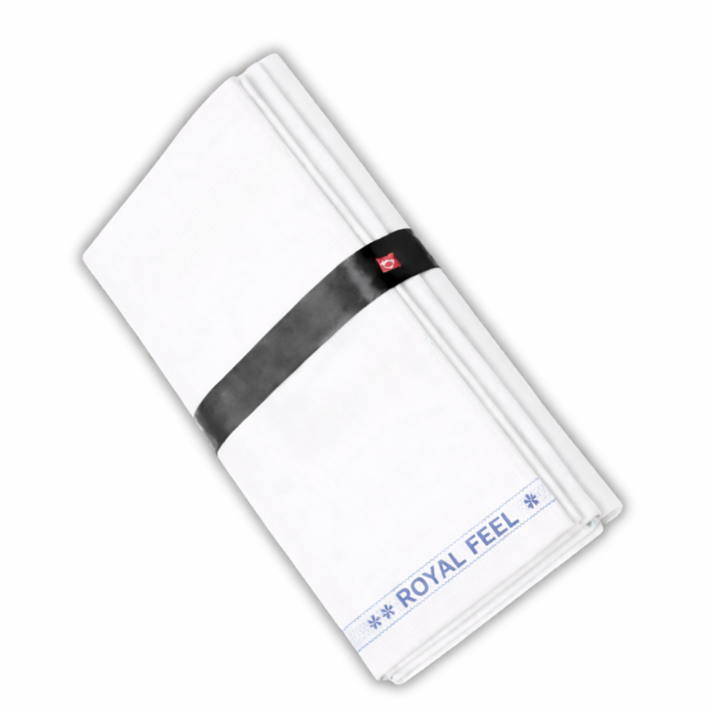 Royal Feel White Fabric — for Shirts & Kurtas