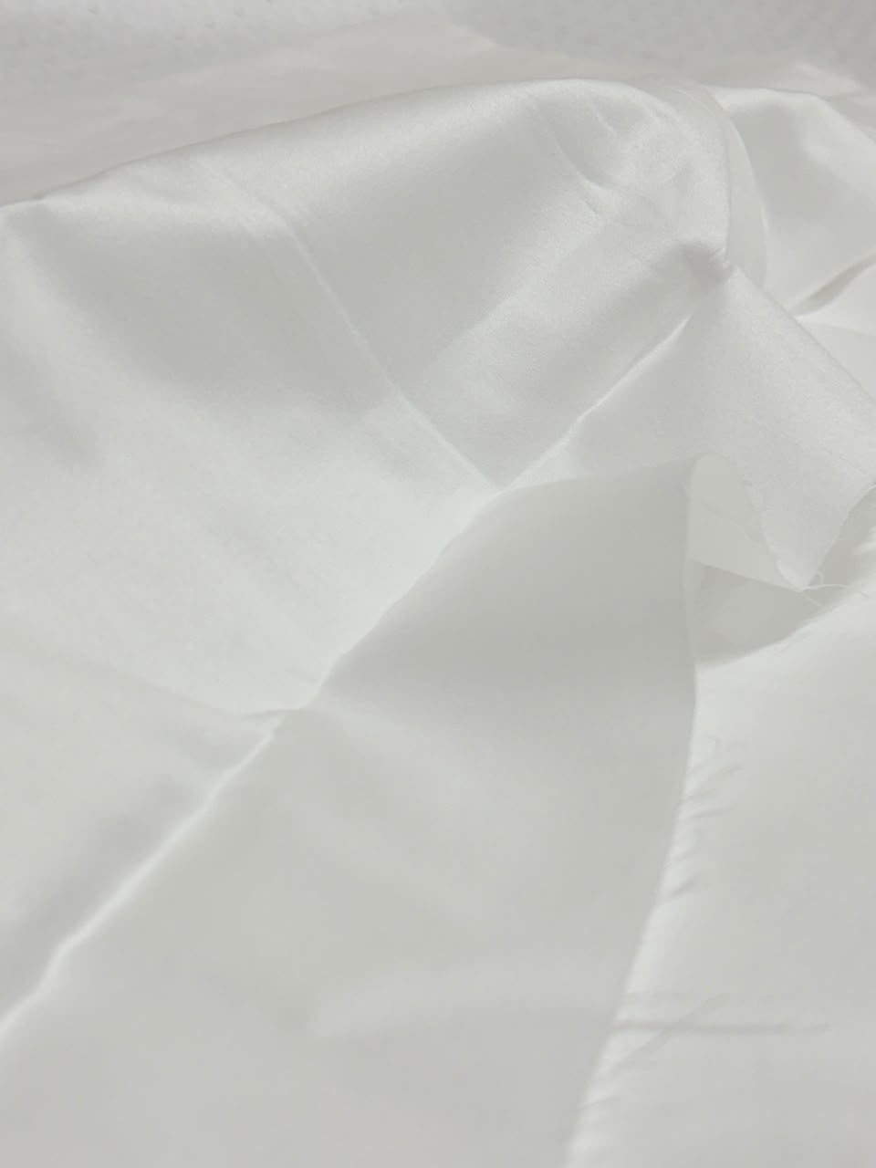 Celebration Dobby Kurta Pajama Fabric Set — White