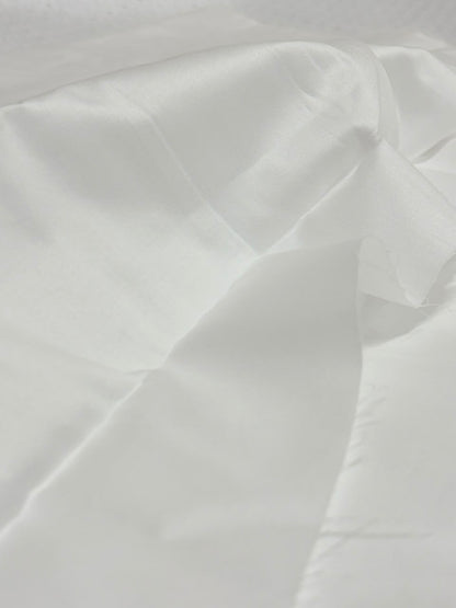 Celebration Dobby Kurta Pajama Fabric Set — White