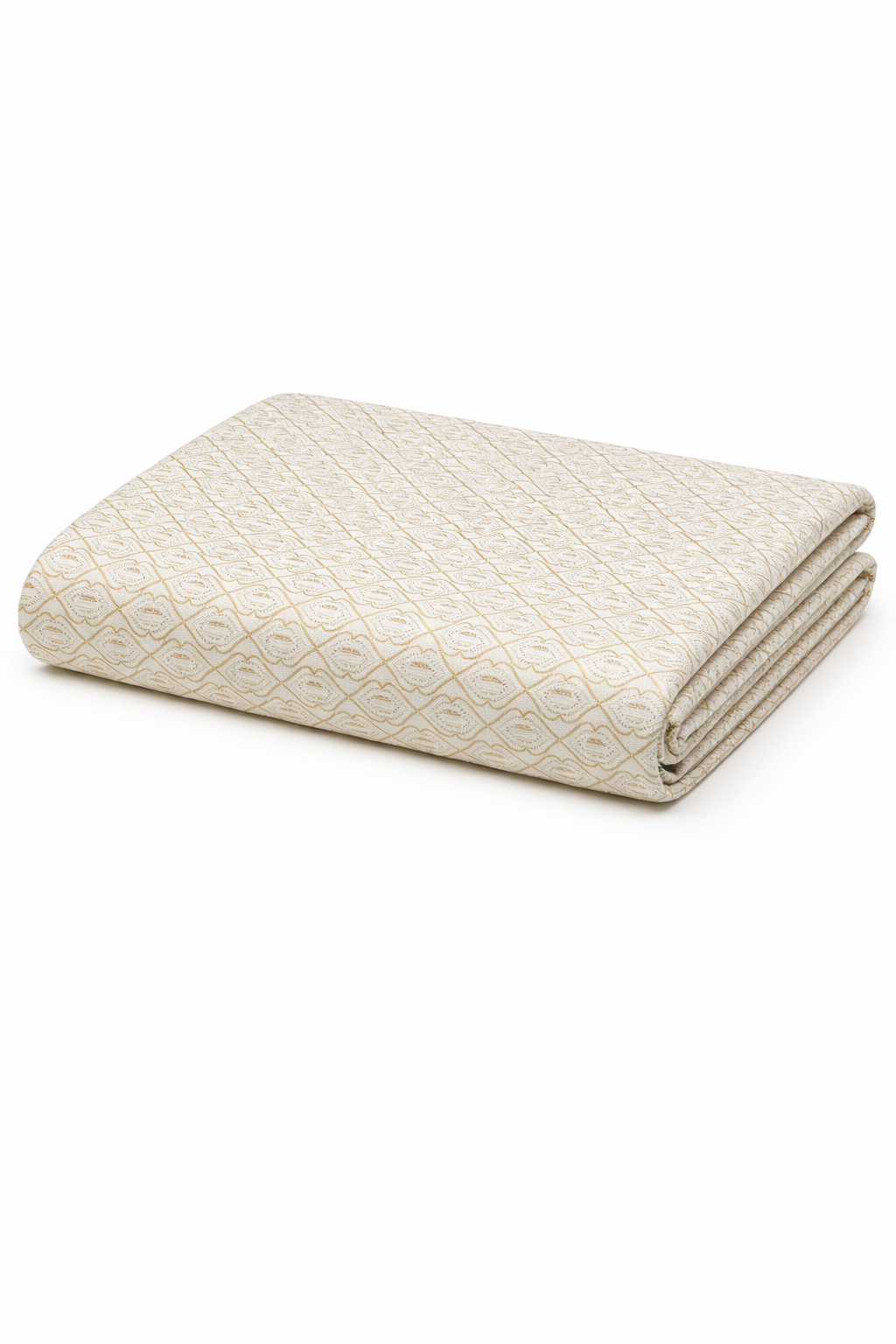 Royal Beige Cotton Linen Print Fabric