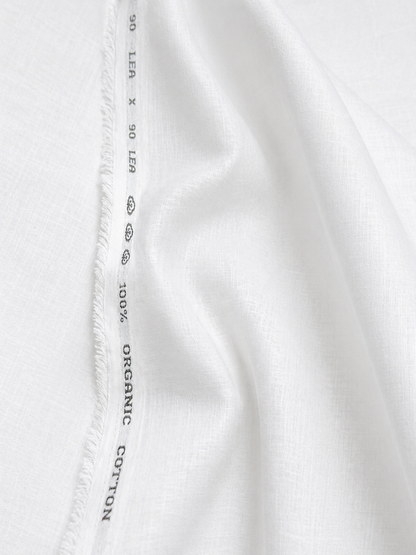 90 Lea 100% Organic Pure Cotton Fabric