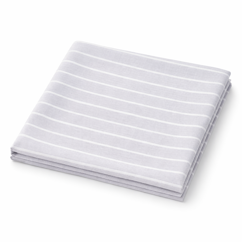 Premium Grey Pinstripe Cotton Shirting Fabric