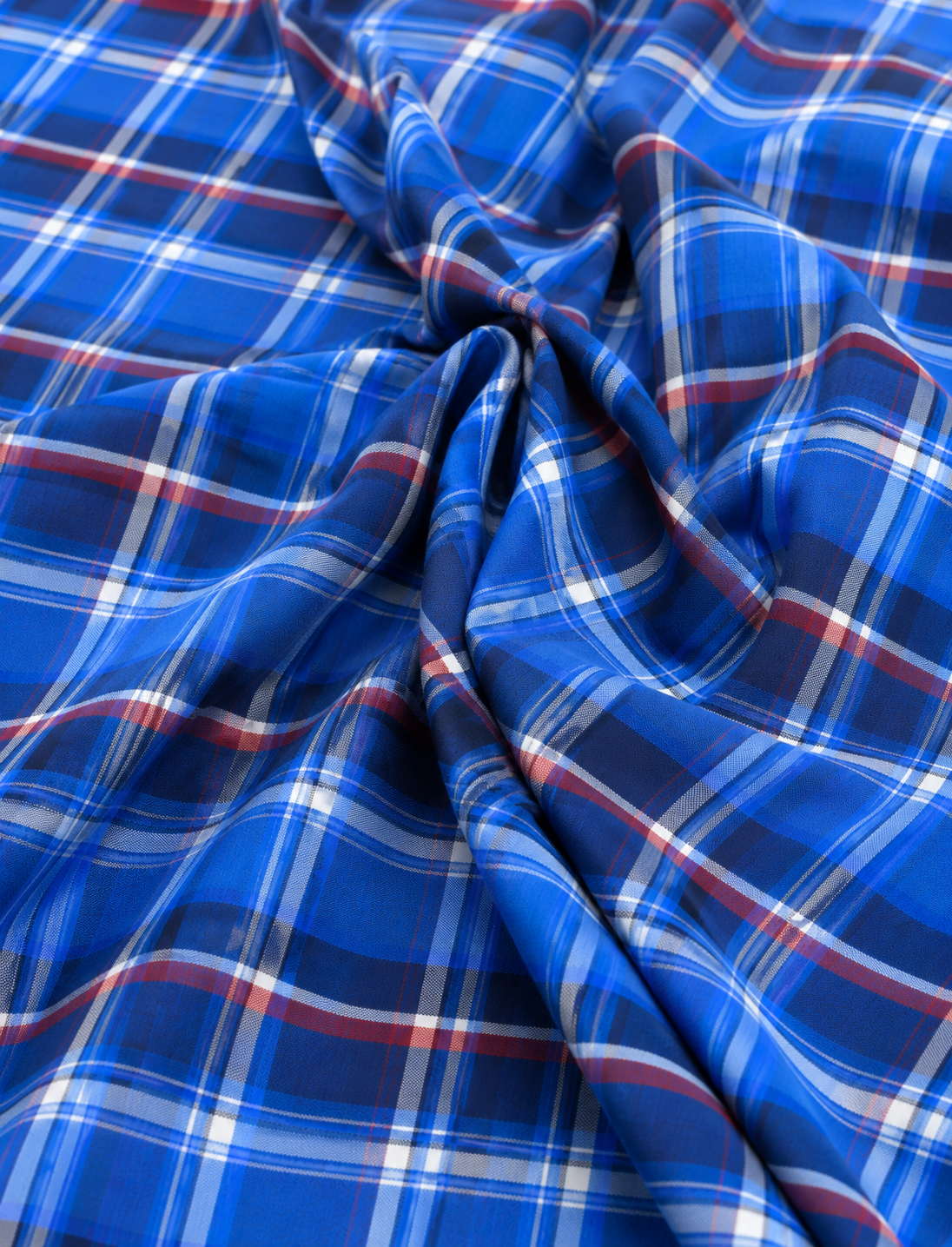 100% Cotton Checks Shirting Fabric