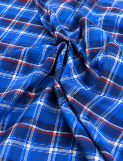 100% Cotton Checks Shirting Fabric