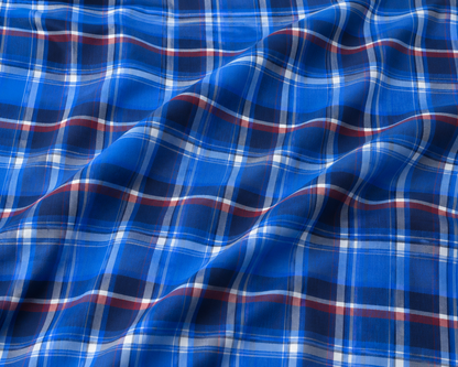 100% Cotton Checks Shirting Fabric