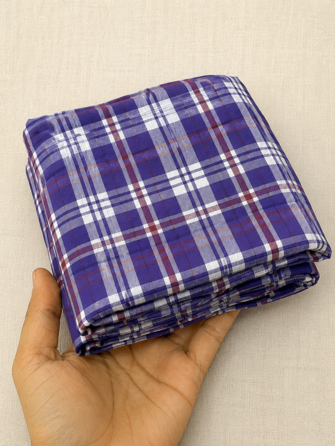 100% Cotton Tartan Checks Soft Fabric