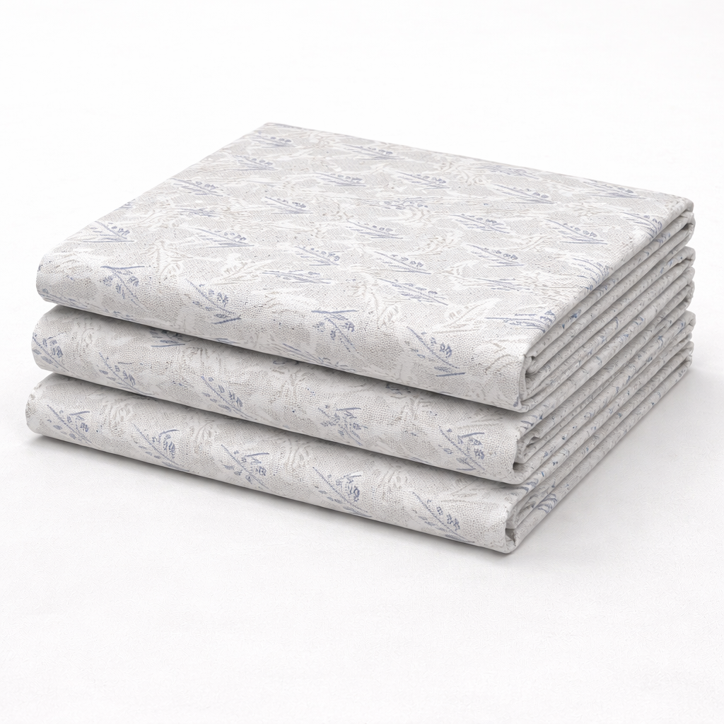 Flying Leaf Print Cotton Fabric