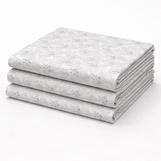Flying Leaf Print Cotton Fabric