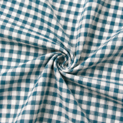 100% Cotton Seersucker (Gingham Checks) Soft Fabric for women